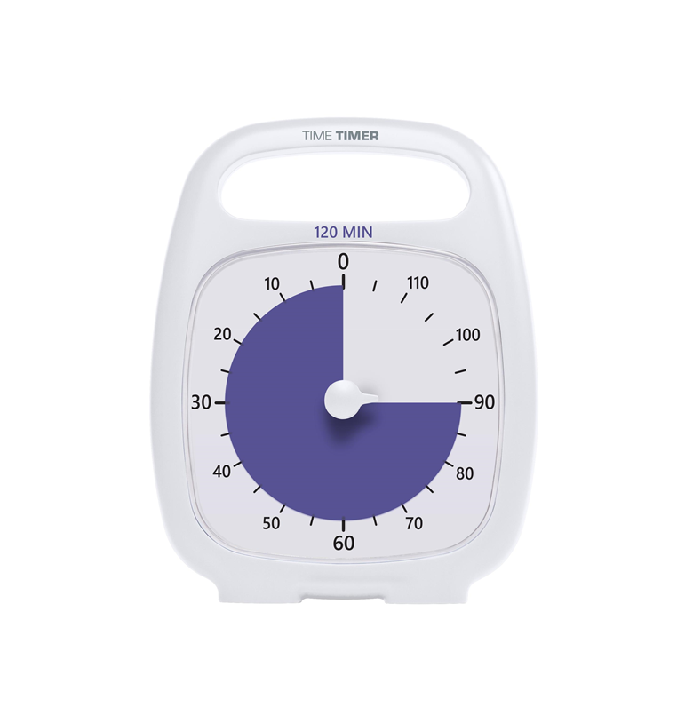 TIME TIMER Plus, blanc - 120 Minutes chez Selva Online